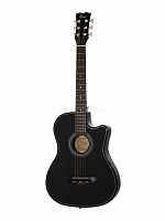 Акустическая гитара FFG-1038BK , черная, с вырезом